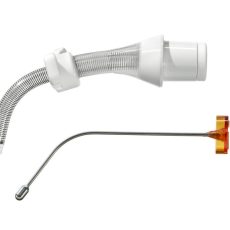 Canulă traheală Tracoe Silcosoft Ped PL pentru copii, nefenestrată, cu ranforsare spiralată (flexo-metalică) și inel obturator